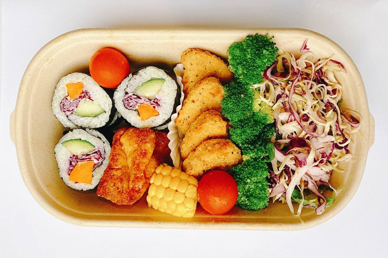 Sushi Rice Balls with Plant Nuggets