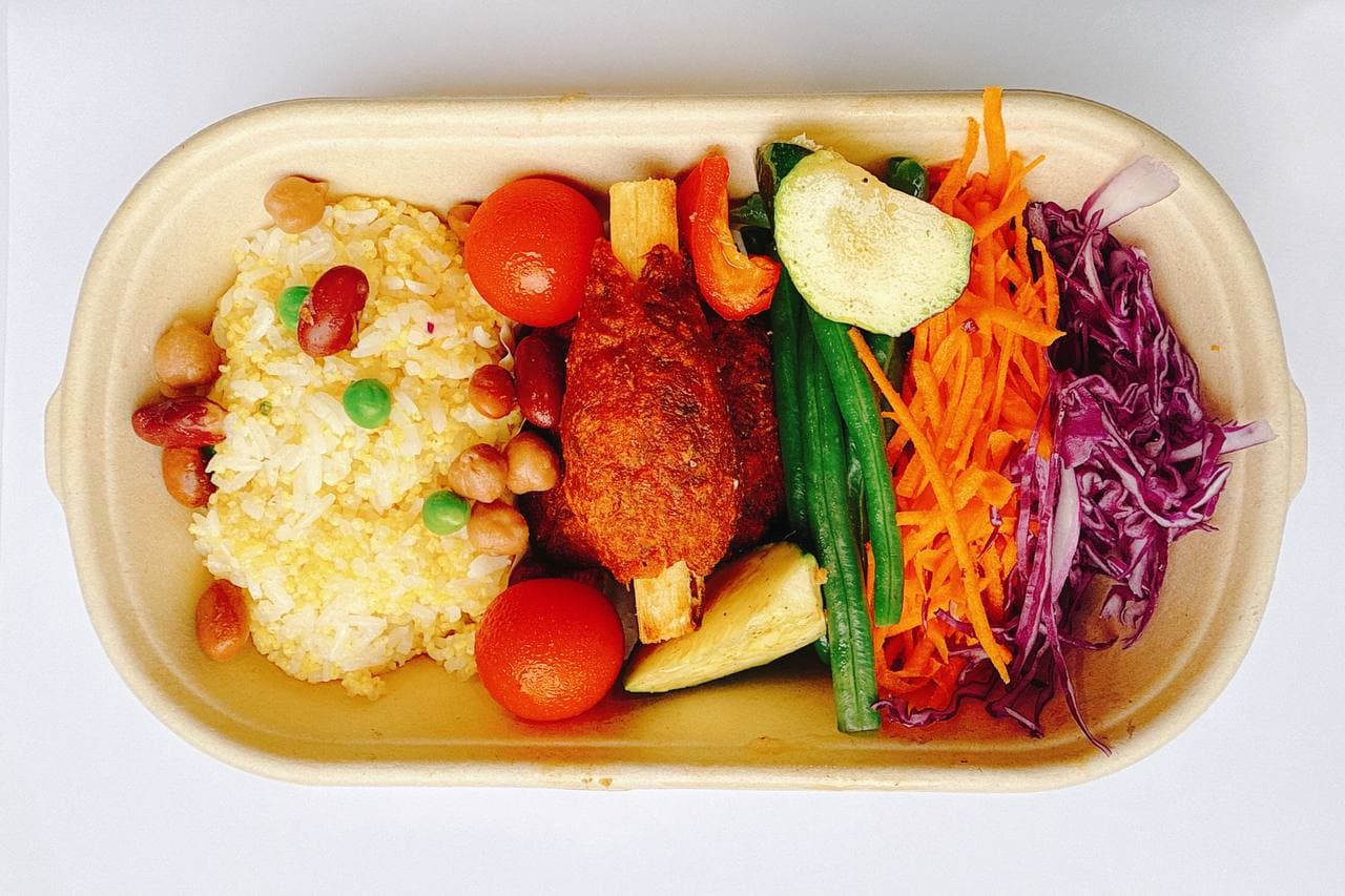 Sweet & Sour Veggie Ribs with Millet Rice